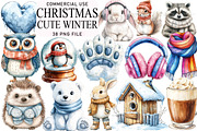 Cute Winter Clipart, an Illustration by Daily.Designs (Thumbnail 1 of 5)