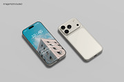 iPhone 17 Pro Max Mockup, an iPhone Mockup by graphicsecond (Thumbnail 3 of 5)