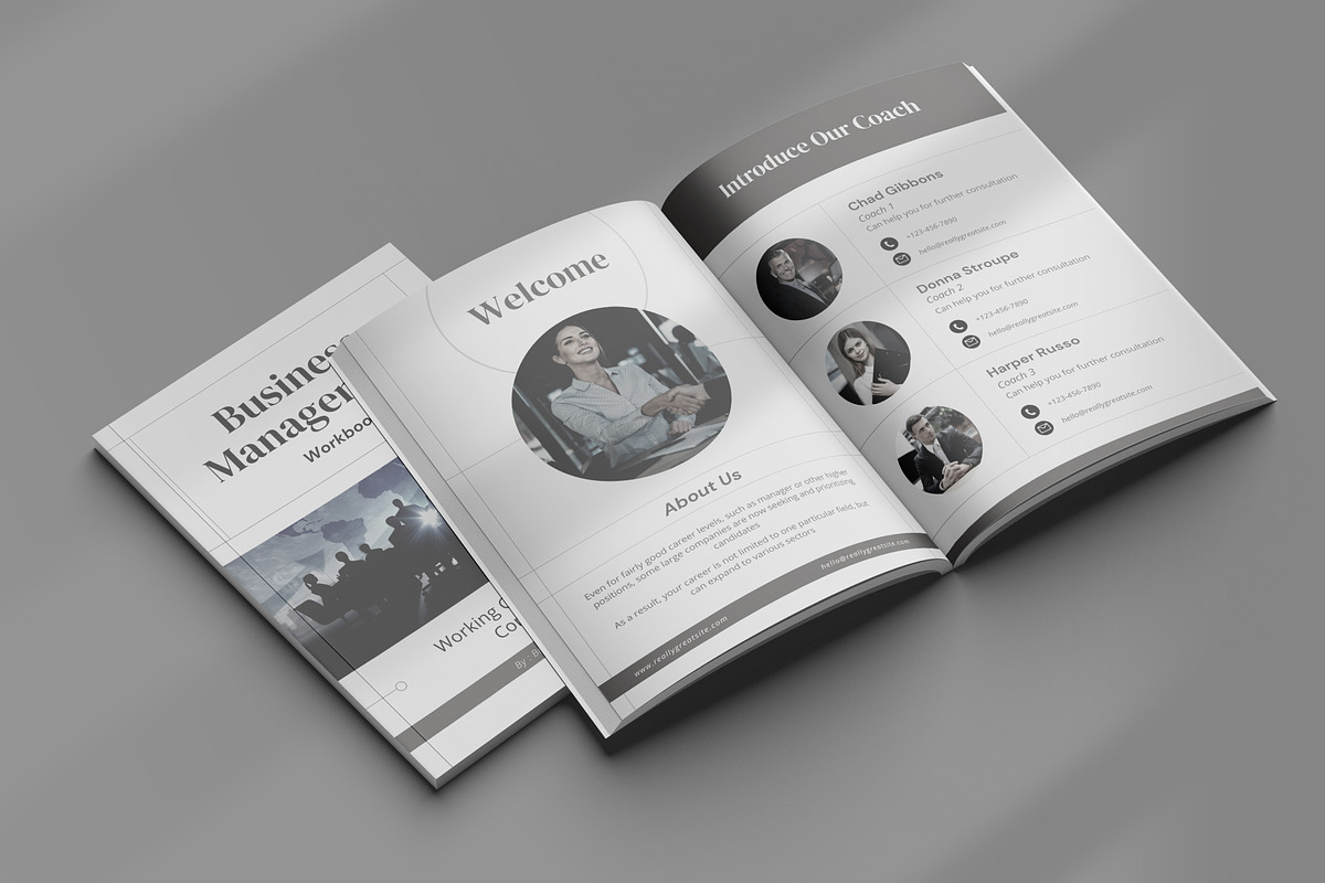 Luxury Workbook Canva Template, a Magazine Template by Brandearth RRGraph (Photo 3 of 11)