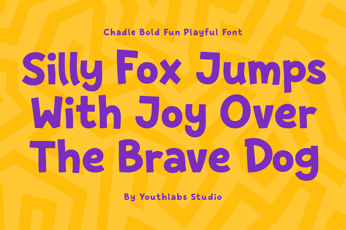 Chadle – Bold Fun Playful Font, a Sans Serif Font by Youthlabs Studio (Photo 2 of 12)