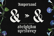 Moxy Rush Blackletter Typeface, a Blackletter Font by alit design (Thumbnail 18 of 20)