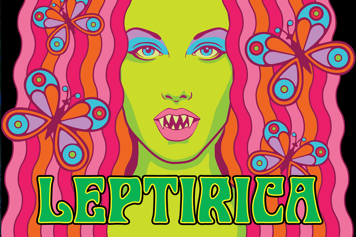 Odalisque Psychedelic Nouveau Font, a Sans Serif Font by Paper Moon Graphic Supply (Photo 4 of 6)