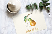Pear Wine - Fruit Watercolor Clipart, a Decorative Illustration by foxsong (Thumbnail 10 of 16)
