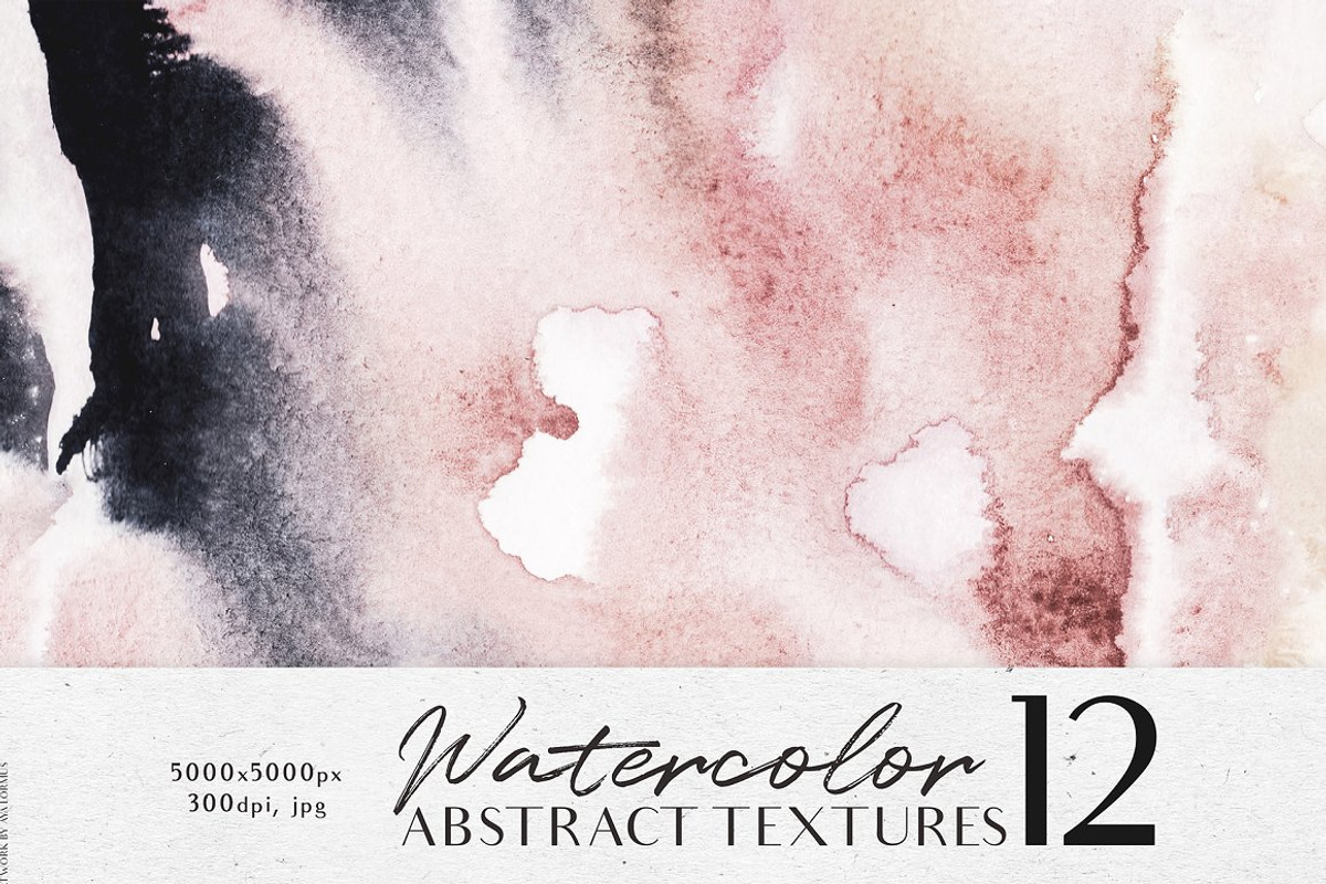 Mystical watercolor textures, a Texture Graphic by AyaLormus (Photo 11 of 15)