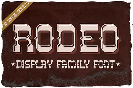 Rodeo font + 10 bonus designs, a Symbol Font by Heather_insane
