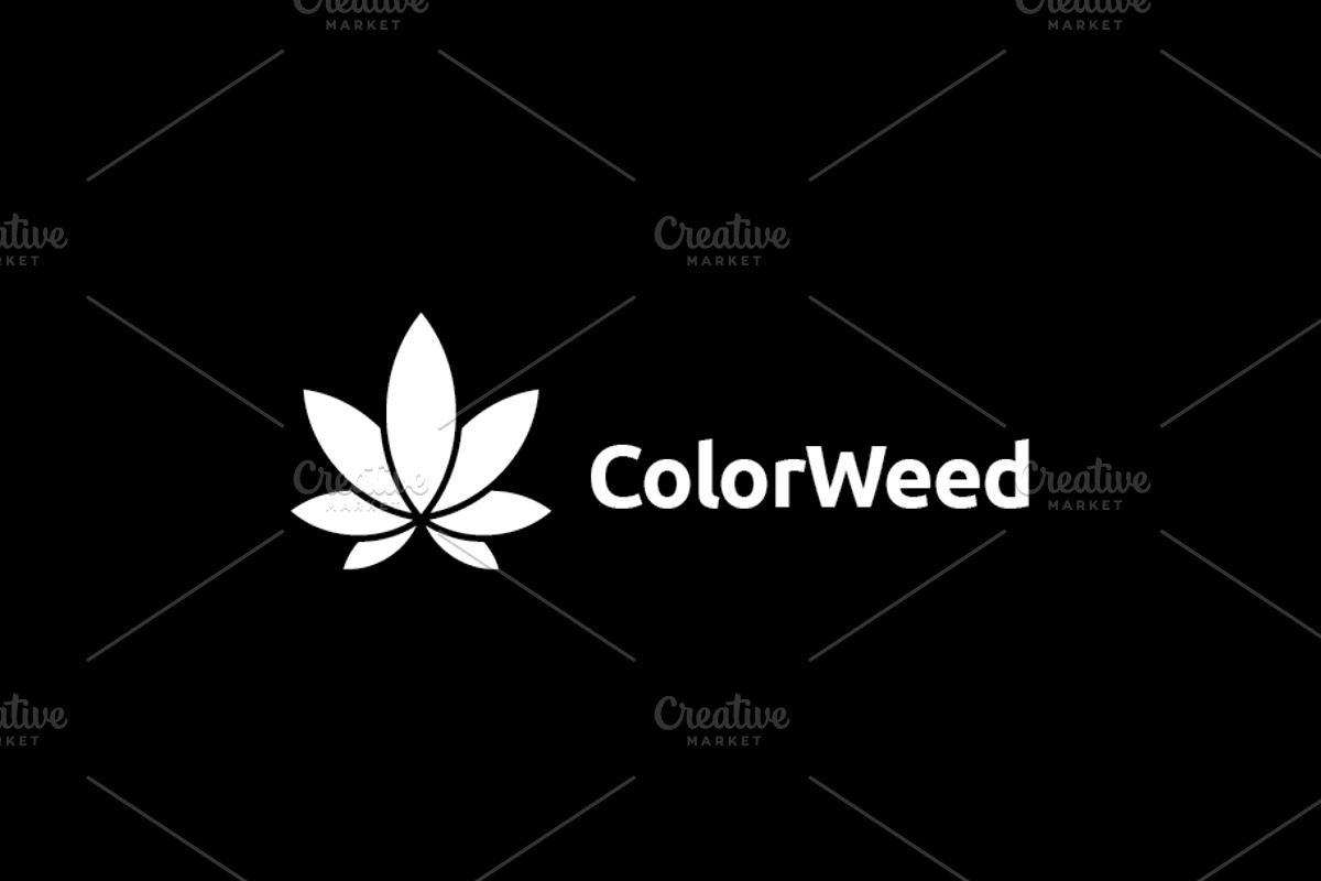 Color Weed / Marijuana / Cannabis, a Branding & Logo Template by bvcreates (Photo 8 of 8)