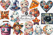 Patchwork Halloween Clipart, an Illustration by Designking (Thumbnail 1 of 4)