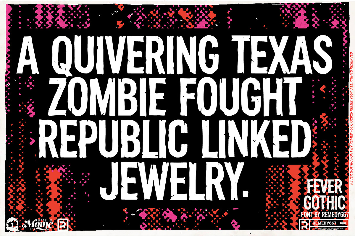 Fever Gothic, a Sans Serif Font by Remedy667 (Photo 5 of 5)