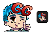 12 Blue Hair Chibi Boy Twitch Emotes, an Illustration by Custom Fonts & Patterns (Thumbnail 7 of 12)