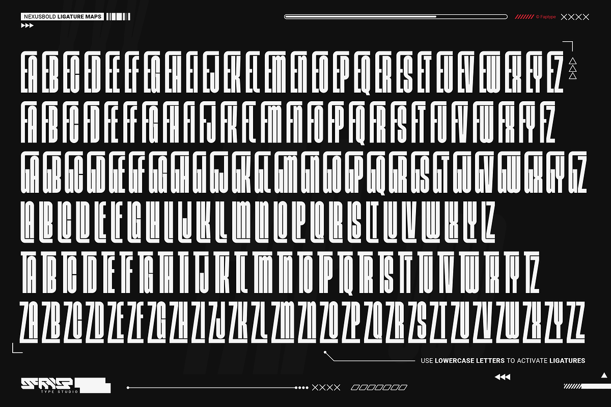 Nexusbold | Modern Condensed Sans, a Sans Serif Font by Ardana Creative (Photo 11 of 12)