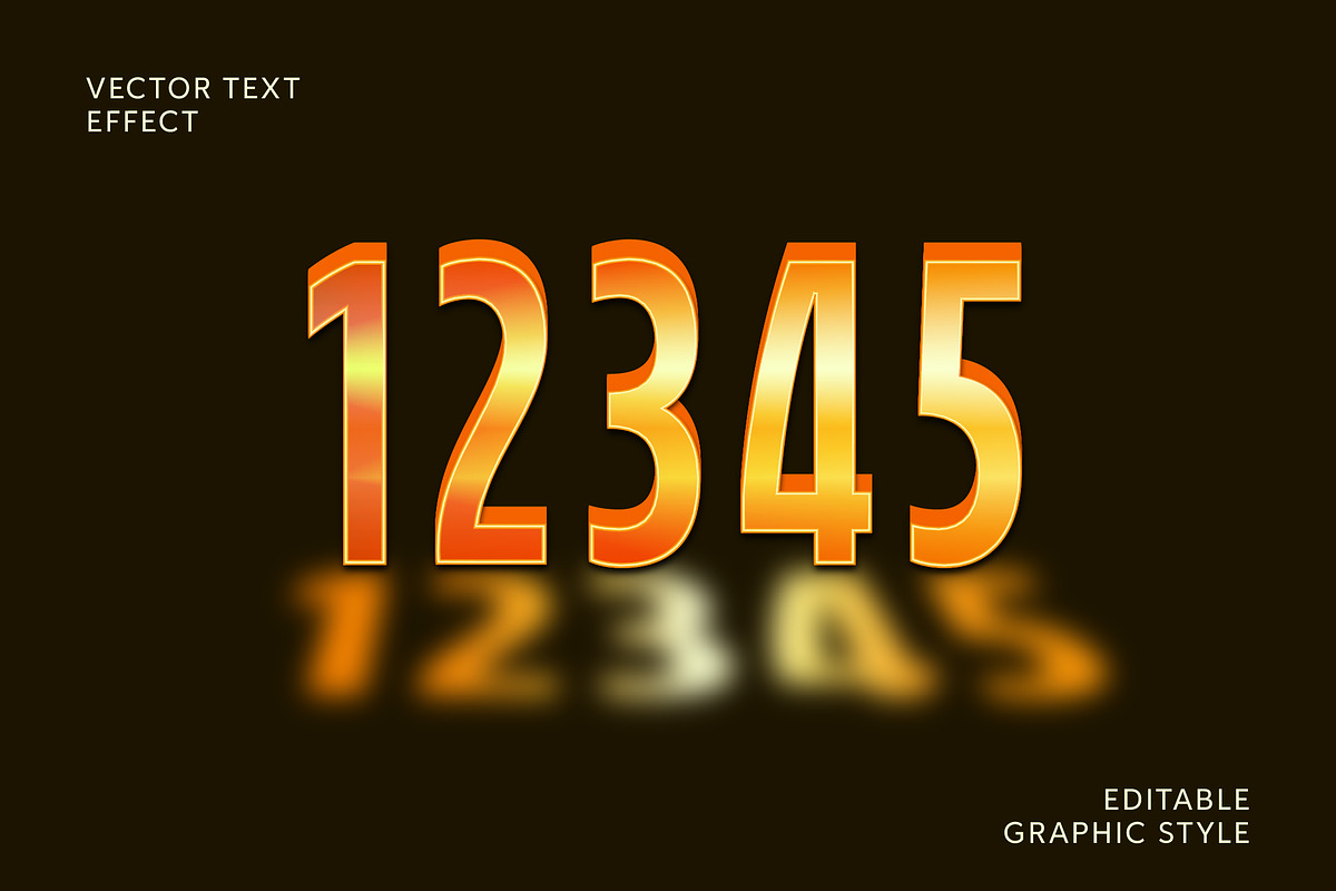 Luxury Gold Reflection Text Effect preview 2