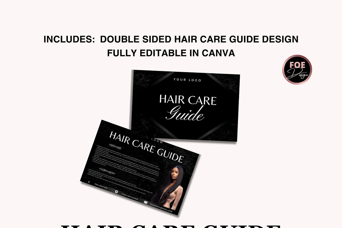 Hair Branding Kit | Hang Tags Thank, a Branding & Logo Template by Foedesigner (Photo 5 of 8)