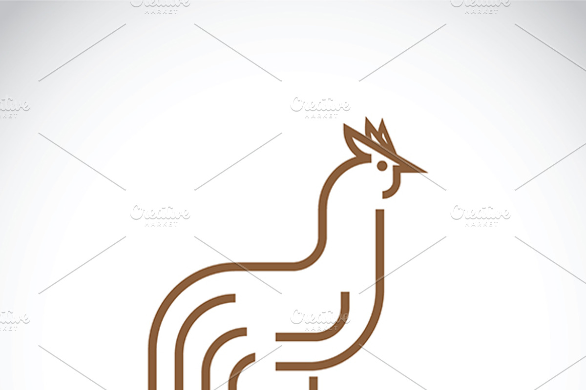 Vector of a chicken design., an Icon by yod67