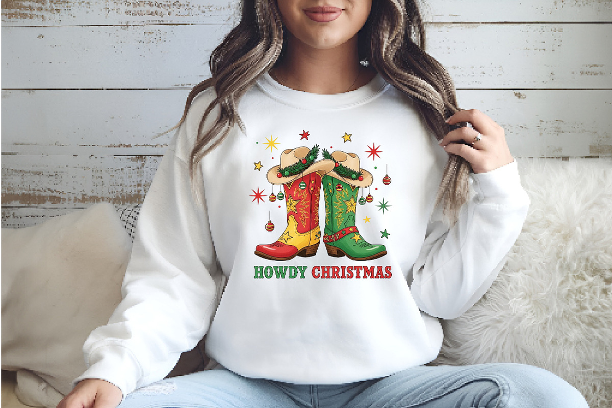 Howdy Christmas Png, an Illustration by Watercolor design (Photo 2 of 6)