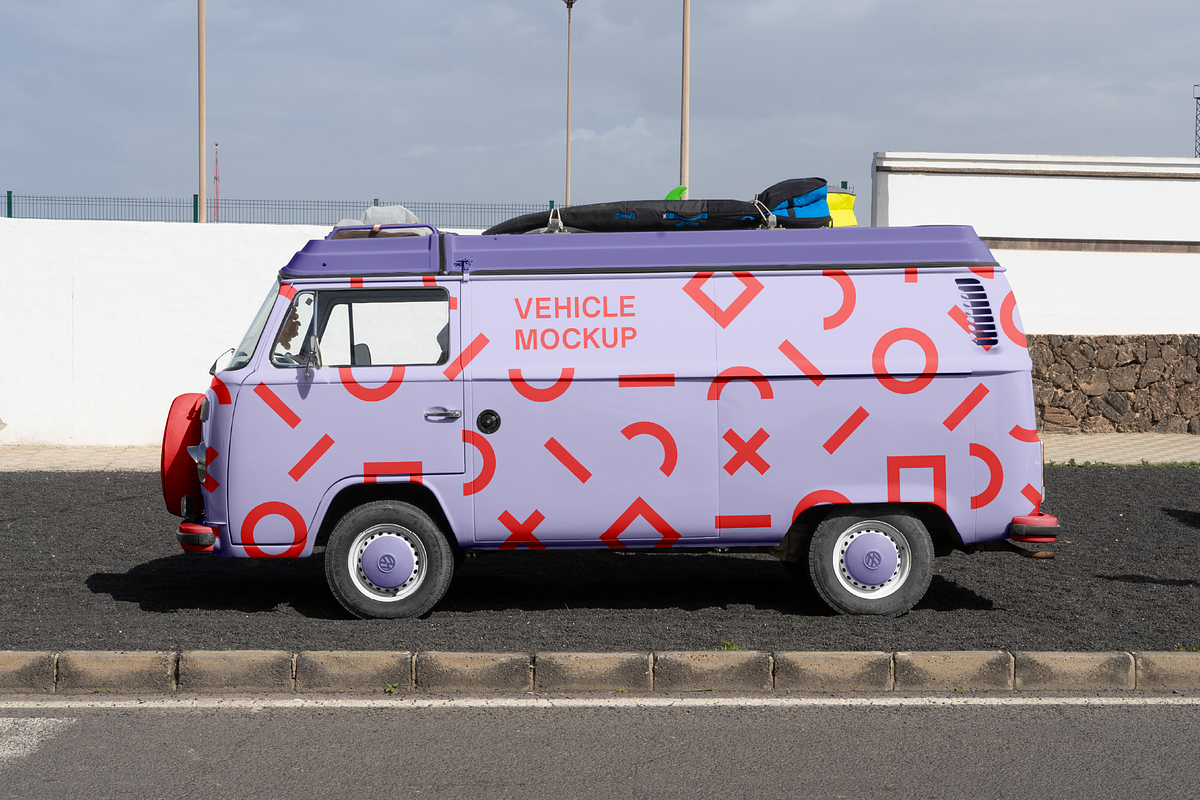 Volkswagen Camper Mockup, an Advertising Mockup by Mocklux (Photo 2 of 4)
