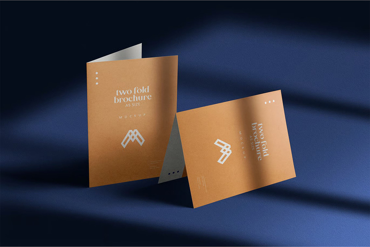 A4 Bifold Brochure Mockup, an Advertising Mockup by megostudi0 (Photo 6 of 7)