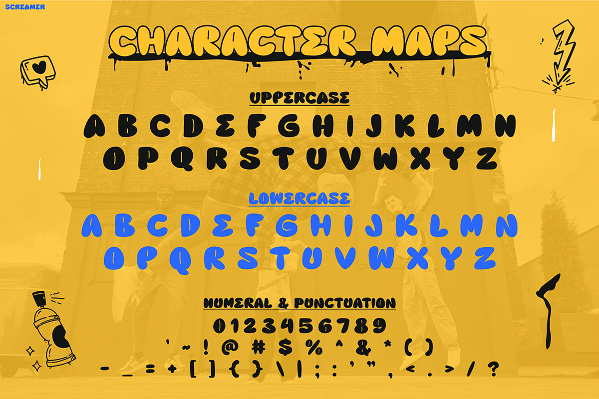 SCREAMER, a Font by Pinisi ART (Photo 2 of 10)