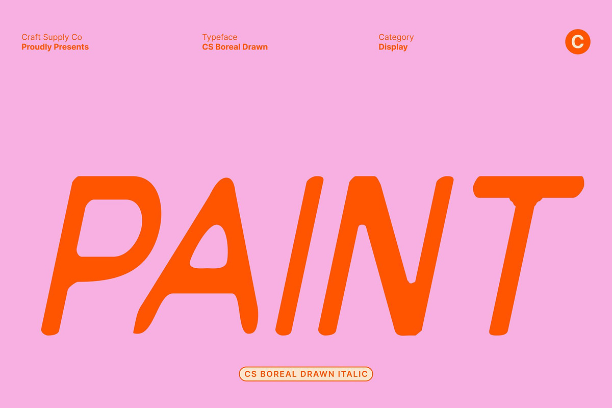 CS Boreal Drawn, a Sans Serif Font by Craft Supply Co. (Photo 4 of 8)