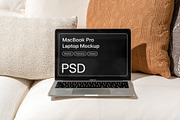 MacBook Pro Laptop Mockup on Sofa, a Books & Magazine Mockup by Area Mockups (Thumbnail 2 of 2)
