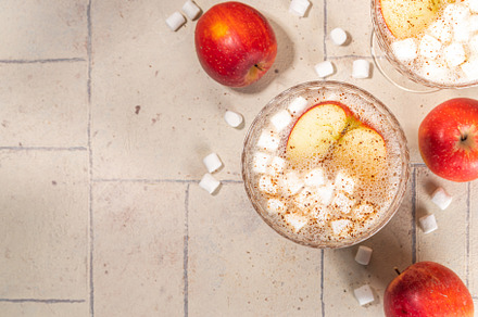 Apple cider marshmallow cocktail, a Food & Drink Photo by Rimma