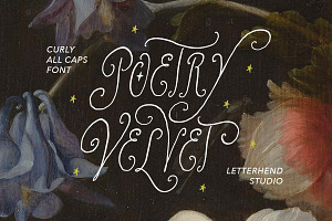 Poetry Velvet Curly Font