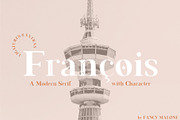Francois Modern Serif Font, a Serif Font by Fancy Malone (Thumbnail 1 of 12)