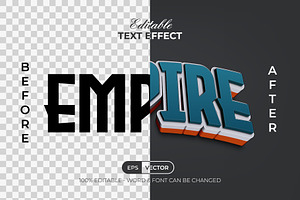 Empire Layered Text Effect Style