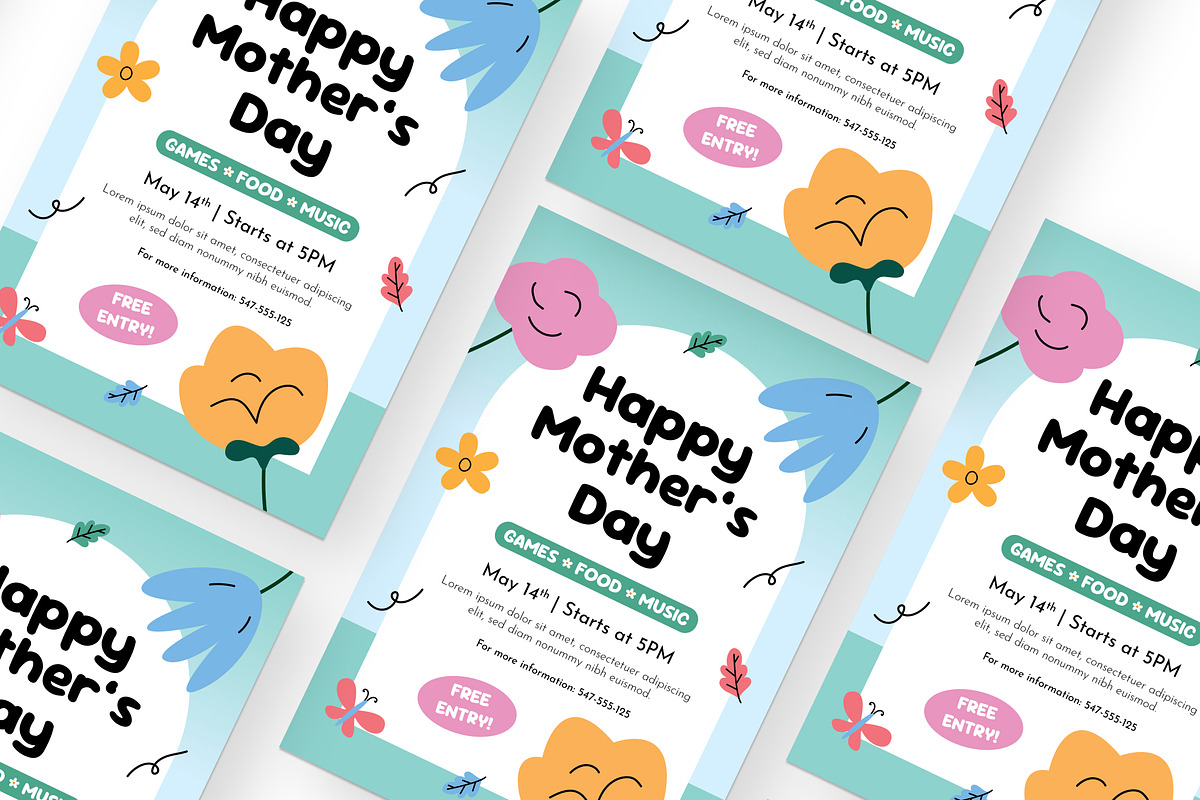 Happy Mother's Day - Flyer Set, a Resume Template by Izdihaar_Studio (Photo 4 of 4)