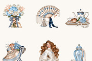 Coastal Grandmillennial Clipart, an Object Illustration by BusyDaydesign (Thumbnail 3 of 9)
