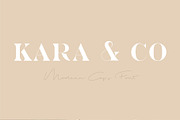 Kara & Co - Fashion Serif Font, a Serif Font by ParadiseStore (Thumbnail 1 of 5)