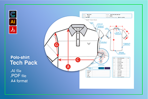 Polo Shirt Tech Pack And 3D.