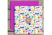 70's Hippie Digital Paper Clipart, a Pattern Graphic by JennyL Designs (Thumbnail 5 of 5)