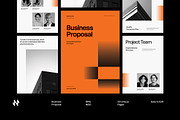 Modern Minimal Business Proposal, a Brochure Template by Neermana (Thumbnail 1 of 12)