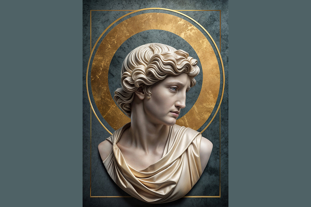 Classical Greek Statue Portraits, a Person Illustration by StockVerse Creative (Photo 2 of 4)