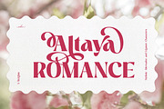 Altaya Romance | Romantic Display, a Serif Font by Ekahermawan (Thumbnail 1 of 15)