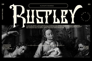 Rustley - Vintage Display Font, a Font by Hanstype.com (Thumbnail 8 of 11)
