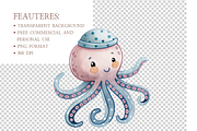 Under the Sea Marine PNG Set, an Illustration by MockupWizard (Thumbnail 4 of 5)