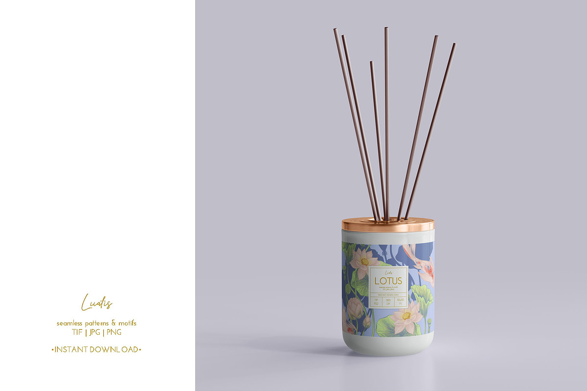 LOTUS- patterns & motifs, a Decorative Illustration by Liiafis (Photo 16 of 17)