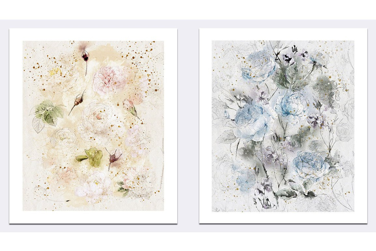 Watercolor Floral Texture, a Texture Graphic by sibel dayı (Photo 6 of 8)