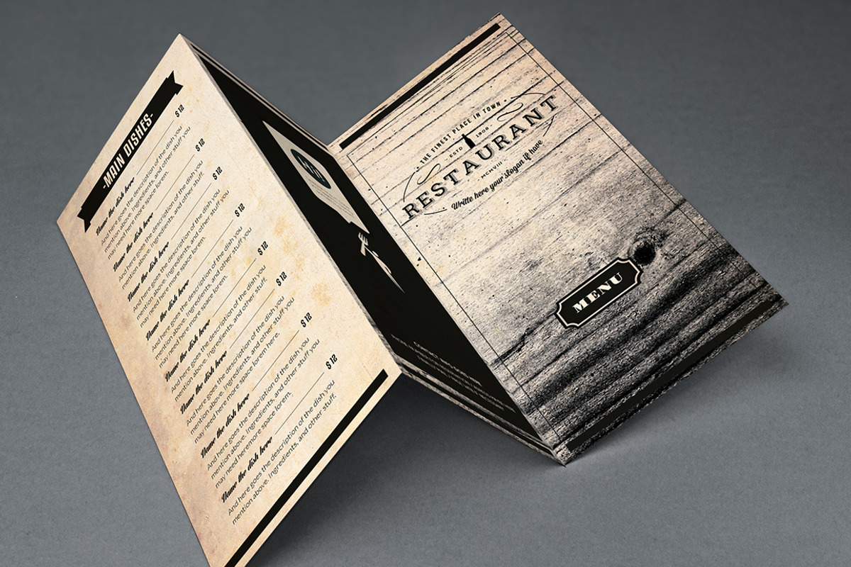 Elegant Food Menu 10, a Brochure Template by Luuqas Design (Photo 1 of 6)
