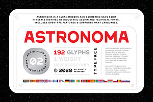 Astronoma - Typeface