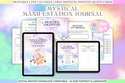 Manifestation And Gratitude Journal, a Stationery Template by Tas Creative Studio (Thumbnail 1 of 10)