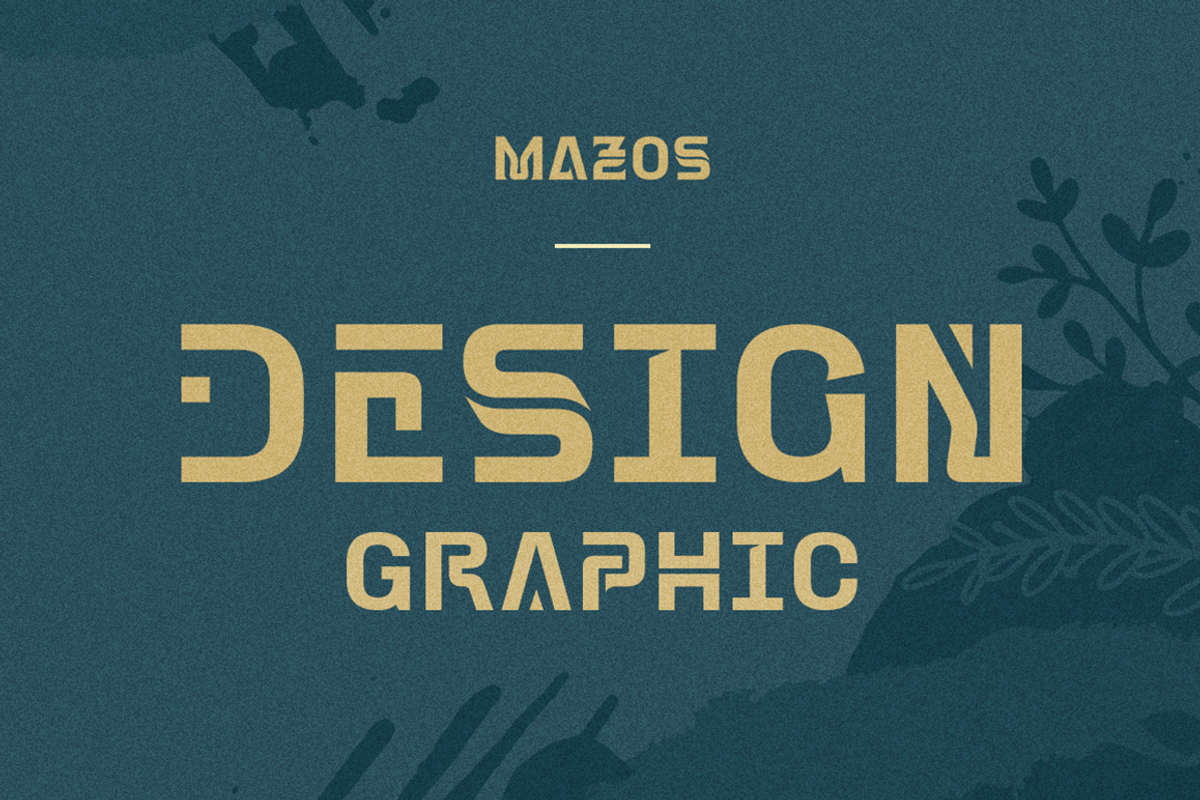 Mazos - Decorative Sans Serif Font, a Sans Serif Font by Grontype (Photo 2 of 8)
