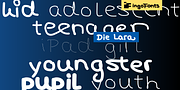 Die Lara, a Handwritten Font by ingoFonts (Thumbnail 5 of 10)