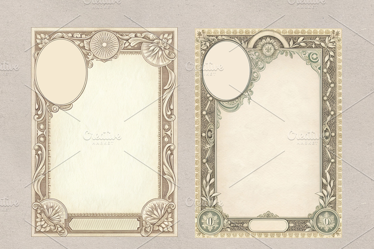 Vintage Decorative Borders & Frames, a Decorative Illustration by MRI STUDIO (Photo 15 of 34)