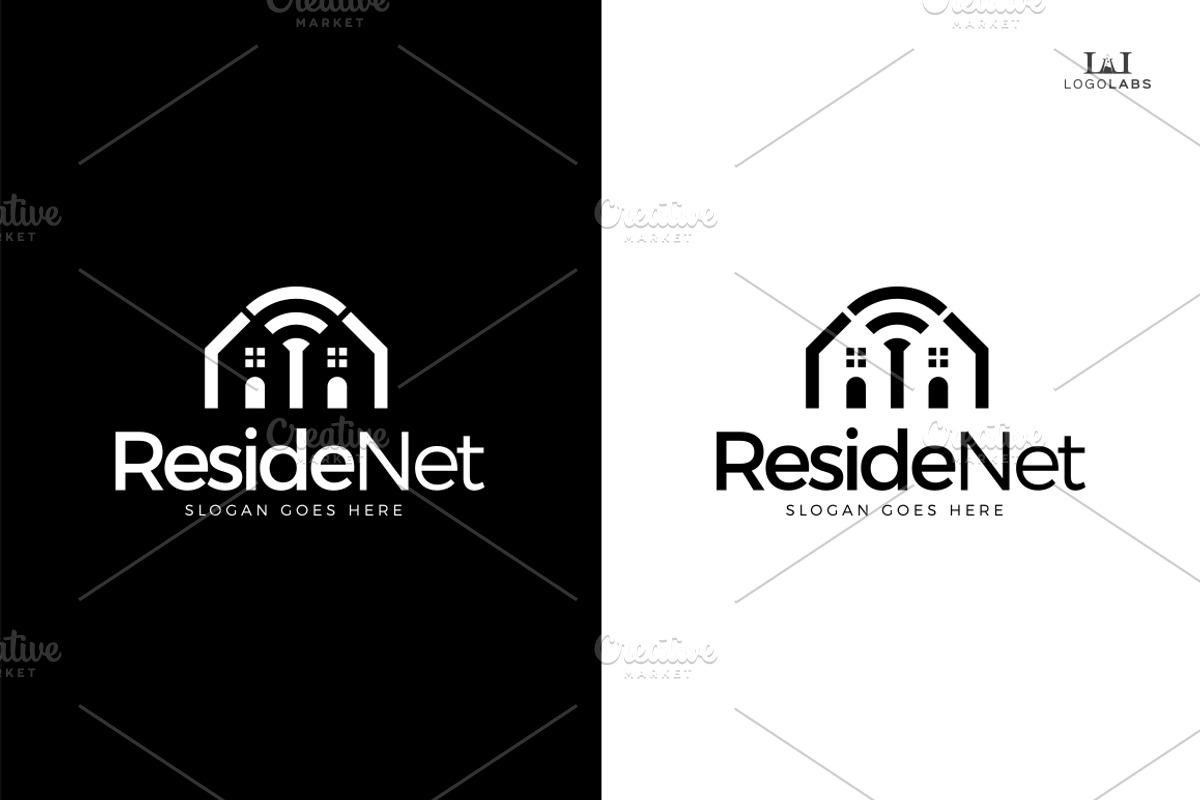 Reside Net Logo, a Branding & Logo Template by LogoLabs