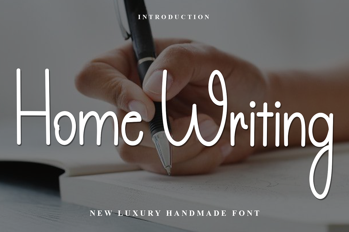Home Writing, a Handwritten Font by FreshTypeINK (Photo 1 of 8)