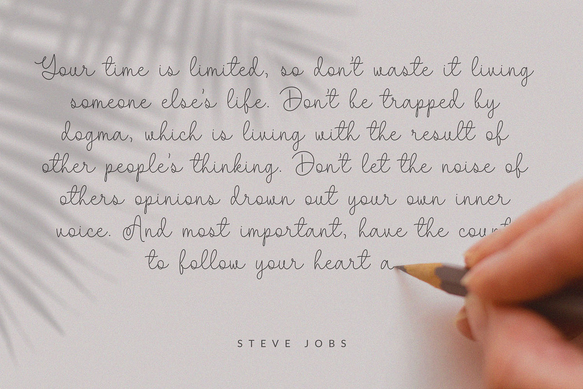 Malira - Monoline & Singleline Font, a Script Font by Subectype Studio (Photo 3 of 8)