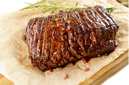 Beef meat steak close-up, grilled in, a Food & Drink Photo by darksoul72