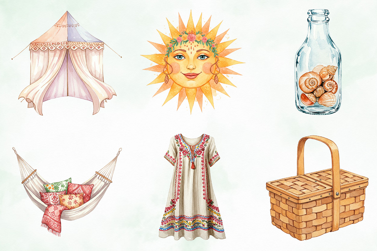 Boho Summer Collection, an Illustration by Creative Art (Photo 5 of 9)